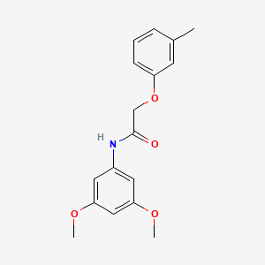 molecular formula C17H19NO4 B5205997 N-(3,5-dimethoxyphenyl)-2-(3-methylphenoxy)acetamide 