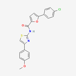 molecular formula C21H15ClN2O3S B5206077 5-(4-chlorophenyl)-N-[4-(4-methoxyphenyl)-1,3-thiazol-2-yl]-2-furamide 