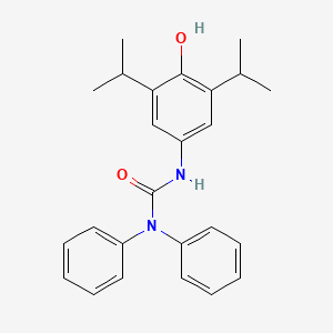 molecular formula C25H28N2O2 B5206112 N'-(4-hydroxy-3,5-diisopropylphenyl)-N,N-diphenylurea 