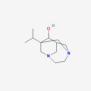 molecular formula C12H22N2O B5206158 1-isopropyl-3,6-diazatricyclo[4.3.1.1~3,8~]undecan-9-ol 
