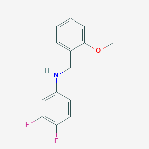 molecular formula C14H13F2NO B5206177 (3,4-difluorophenyl)(2-methoxybenzyl)amine 