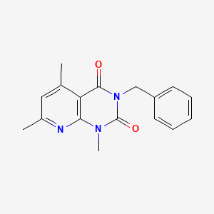 molecular formula C17H17N3O2 B5206243 3-benzyl-1,5,7-trimethylpyrido[2,3-d]pyrimidine-2,4(1H,3H)-dione 