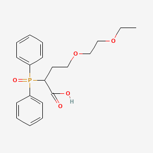 molecular formula C20H25O5P B5206300 2-(diphenylphosphoryl)-4-(2-ethoxyethoxy)butanoic acid 