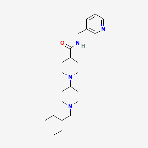 molecular formula C23H38N4O B5206323 1'-(2-ethylbutyl)-N-(3-pyridinylmethyl)-1,4'-bipiperidine-4-carboxamide 