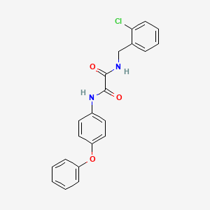 molecular formula C21H17ClN2O3 B5206329 N-(2-chlorobenzyl)-N'-(4-phenoxyphenyl)ethanediamide 