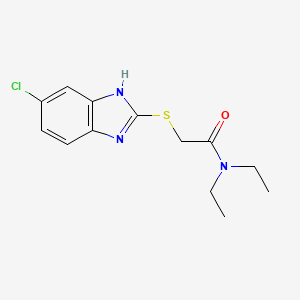 2-[(5-chloro-1H-benzimidazol-2-yl)thio]-N,N-diethylacetamide