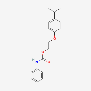 molecular formula C18H21NO3 B5206348 2-(4-isopropylphenoxy)ethyl phenylcarbamate 