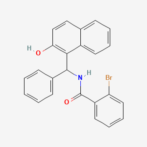 molecular formula C24H18BrNO2 B5206368 2-bromo-N-[(2-hydroxy-1-naphthyl)(phenyl)methyl]benzamide 