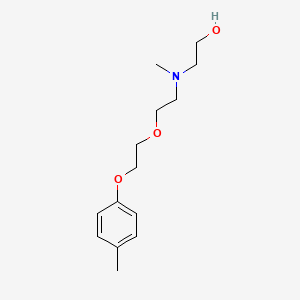 molecular formula C14H23NO3 B5206372 2-(methyl{2-[2-(4-methylphenoxy)ethoxy]ethyl}amino)ethanol 