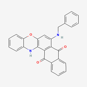 molecular formula C27H18N2O3 B5206393 7-(benzylamino)-8H-naphtho[2,3-a]phenoxazine-8,13(14H)-dione 