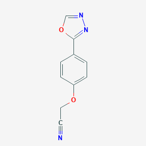 molecular formula C10H7N3O2 B052064 2-[4-(1,3,4-恶二唑-2-基)苯氧基]乙腈 CAS No. 871218-36-9