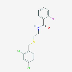 N-{2-[(2,4-dichlorobenzyl)thio]ethyl}-2-iodobenzamide