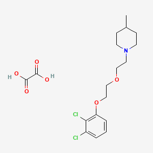 molecular formula C18H25Cl2NO6 B5206461 1-{2-[2-(2,3-dichlorophenoxy)ethoxy]ethyl}-4-methylpiperidine oxalate 
