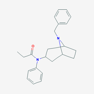 molecular formula C23H28N2O B052065 N-(8-benzyl-8-azabicyclo[3.2.1]octan-3-yl)-N-phenylpropanamide CAS No. 111261-84-8