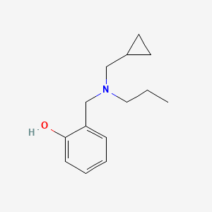 molecular formula C14H21NO B5206623 2-{[(cyclopropylmethyl)(propyl)amino]methyl}phenol 