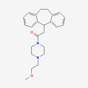 molecular formula C24H30N2O2 B5206648 1-(10,11-dihydro-5H-dibenzo[a,d][7]annulen-5-ylacetyl)-4-(2-methoxyethyl)piperazine 