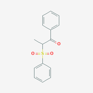 molecular formula C15H14O3S B5206692 1-phenyl-2-(phenylsulfonyl)-1-propanone 