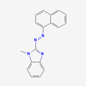 molecular formula C18H14N4 B5206741 1-methyl-2-(1-naphthyldiazenyl)-1H-benzimidazole 