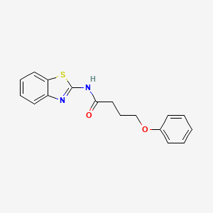 molecular formula C17H16N2O2S B5206761 N-1,3-benzothiazol-2-yl-4-phenoxybutanamide 