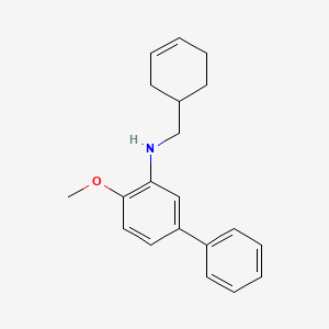 molecular formula C20H23NO B5206770 (3-cyclohexen-1-ylmethyl)(4-methoxy-3-biphenylyl)amine 