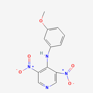 N-(3-methoxyphenyl)-3,5-dinitro-4-pyridinamine