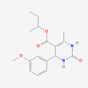 molecular formula C17H22N2O4 B5206783 sec-butyl 4-(3-methoxyphenyl)-6-methyl-2-oxo-1,2,3,4-tetrahydro-5-pyrimidinecarboxylate 