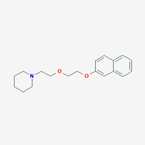 molecular formula C19H25NO2 B5206795 1-{2-[2-(2-naphthyloxy)ethoxy]ethyl}piperidine 