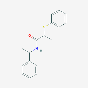 molecular formula C17H19NOS B5206855 N-(1-phenylethyl)-2-(phenylthio)propanamide 