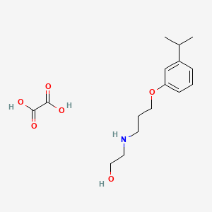 molecular formula C16H25NO6 B5206967 2-{[3-(3-isopropylphenoxy)propyl]amino}ethanol ethanedioate (salt) 