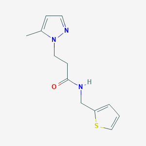 3-(5-methyl-1H-pyrazol-1-yl)-N-(2-thienylmethyl)propanamide