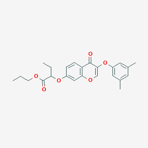 propyl 2-{[3-(3,5-dimethylphenoxy)-4-oxo-4H-chromen-7-yl]oxy}butanoate