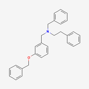 molecular formula C29H29NO B5207103 N-benzyl-N-[3-(benzyloxy)benzyl]-2-phenylethanamine 