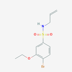 molecular formula C11H14BrNO3S B5207160 N-allyl-4-bromo-3-ethoxybenzenesulfonamide 