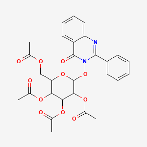 molecular formula C28H28N2O11 B5207170 4-oxo-2-phenyl-3(4H)-quinazolinyl 2,3,4,6-tetra-O-acetyl-D-gulopyranoside 