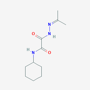 molecular formula C11H19N3O2 B5207229 N-cyclohexyl-2-[2-(1-methylethylidene)hydrazino]-2-oxoacetamide 