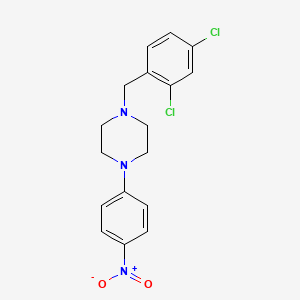 molecular formula C17H17Cl2N3O2 B5207272 1-(2,4-dichlorobenzyl)-4-(4-nitrophenyl)piperazine 