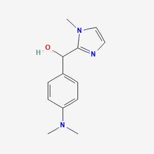 molecular formula C13H17N3O B5207296 [4-(dimethylamino)phenyl](1-methyl-1H-imidazol-2-yl)methanol 