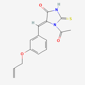 molecular formula C15H14N2O3S B5207298 1-acetyl-5-[3-(allyloxy)benzylidene]-2-thioxo-4-imidazolidinone 