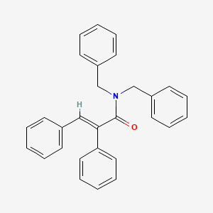 molecular formula C29H25NO B5207315 N,N-dibenzyl-2,3-diphenylacrylamide 