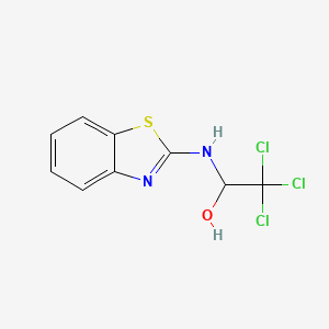 molecular formula C9H7Cl3N2OS B5207325 1-(1,3-benzothiazol-2-ylamino)-2,2,2-trichloroethanol 
