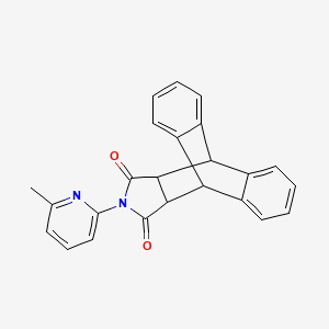 molecular formula C24H18N2O2 B5207329 17-(6-methyl-2-pyridinyl)-17-azapentacyclo[6.6.5.0~2,7~.0~9,14~.0~15,19~]nonadeca-2,4,6,9,11,13-hexaene-16,18-dione 