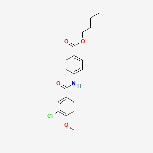 molecular formula C20H22ClNO4 B5207353 butyl 4-[(3-chloro-4-ethoxybenzoyl)amino]benzoate 