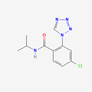molecular formula C11H12ClN5O B5207380 4-chloro-N-isopropyl-2-(1H-tetrazol-1-yl)benzamide 