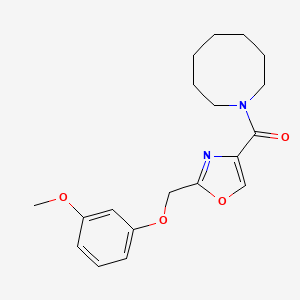 molecular formula C19H24N2O4 B5207404 1-({2-[(3-methoxyphenoxy)methyl]-1,3-oxazol-4-yl}carbonyl)azocane 