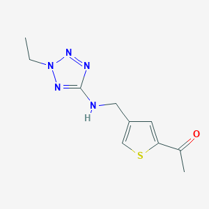molecular formula C10H13N5OS B5207405 1-(4-{[(2-ethyl-2H-tetrazol-5-yl)amino]methyl}-2-thienyl)ethanone 