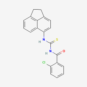 2-chloro-N-[(1,2-dihydro-5-acenaphthylenylamino)carbonothioyl]benzamide