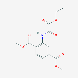 molecular formula C14H15NO7 B5207567 dimethyl 2-{[ethoxy(oxo)acetyl]amino}terephthalate 