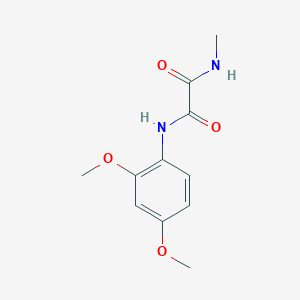 molecular formula C11H14N2O4 B5207574 N-(2,4-dimethoxyphenyl)-N'-methylethanediamide 
