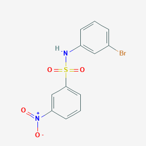 molecular formula C12H9BrN2O4S B5207589 N-(3-bromophenyl)-3-nitrobenzenesulfonamide 