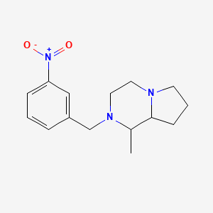 molecular formula C15H21N3O2 B5207622 1-methyl-2-(3-nitrobenzyl)octahydropyrrolo[1,2-a]pyrazine 